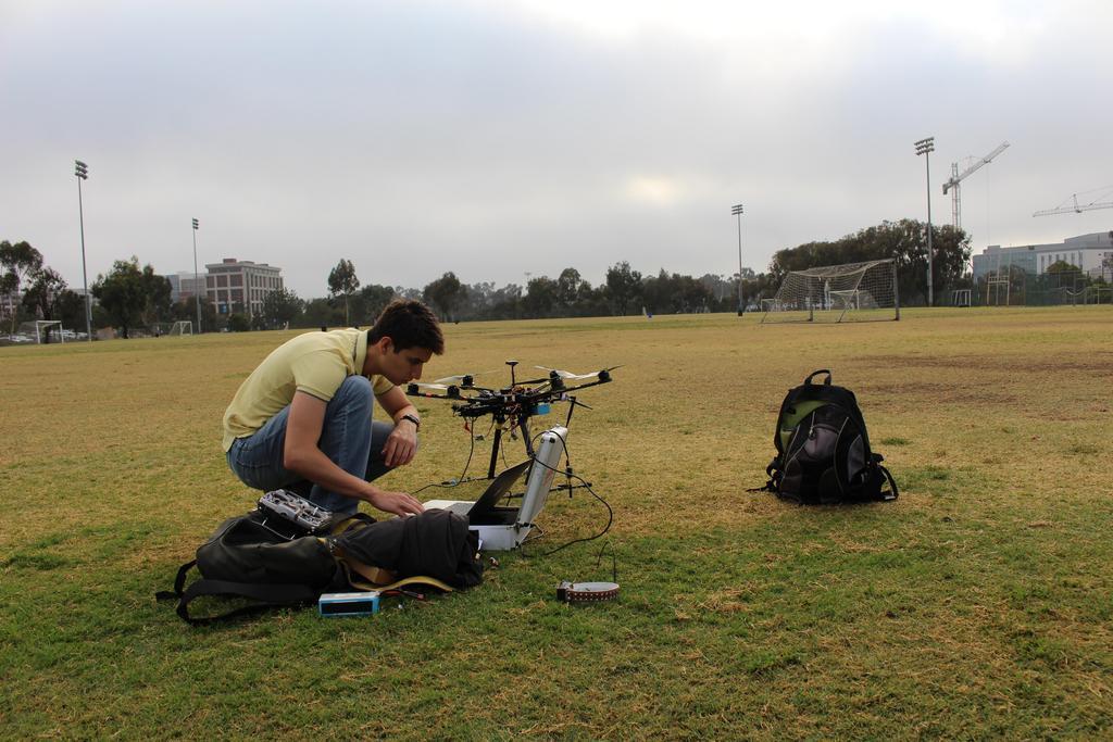 Flight testing at Warren Field